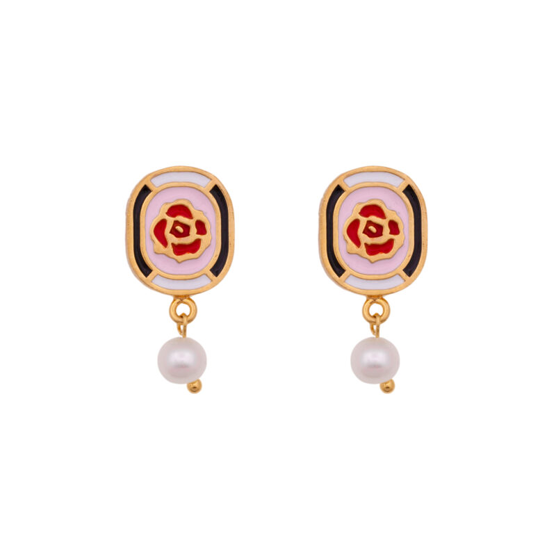 10 decoart rose earrings