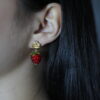 10decoart earrings roses and raspberries