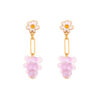 10decoart earrings with light pink berry