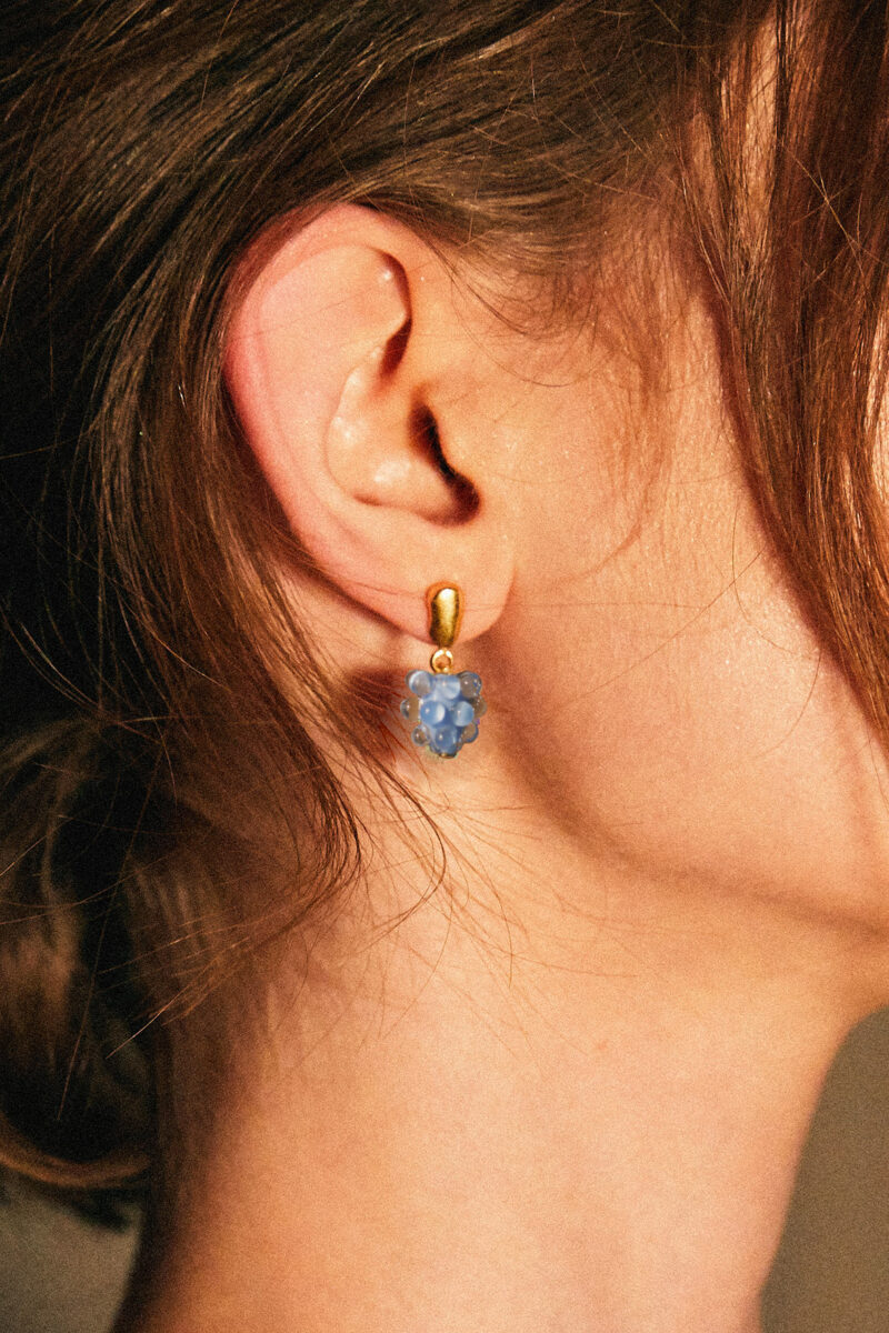 blue grapes earrings