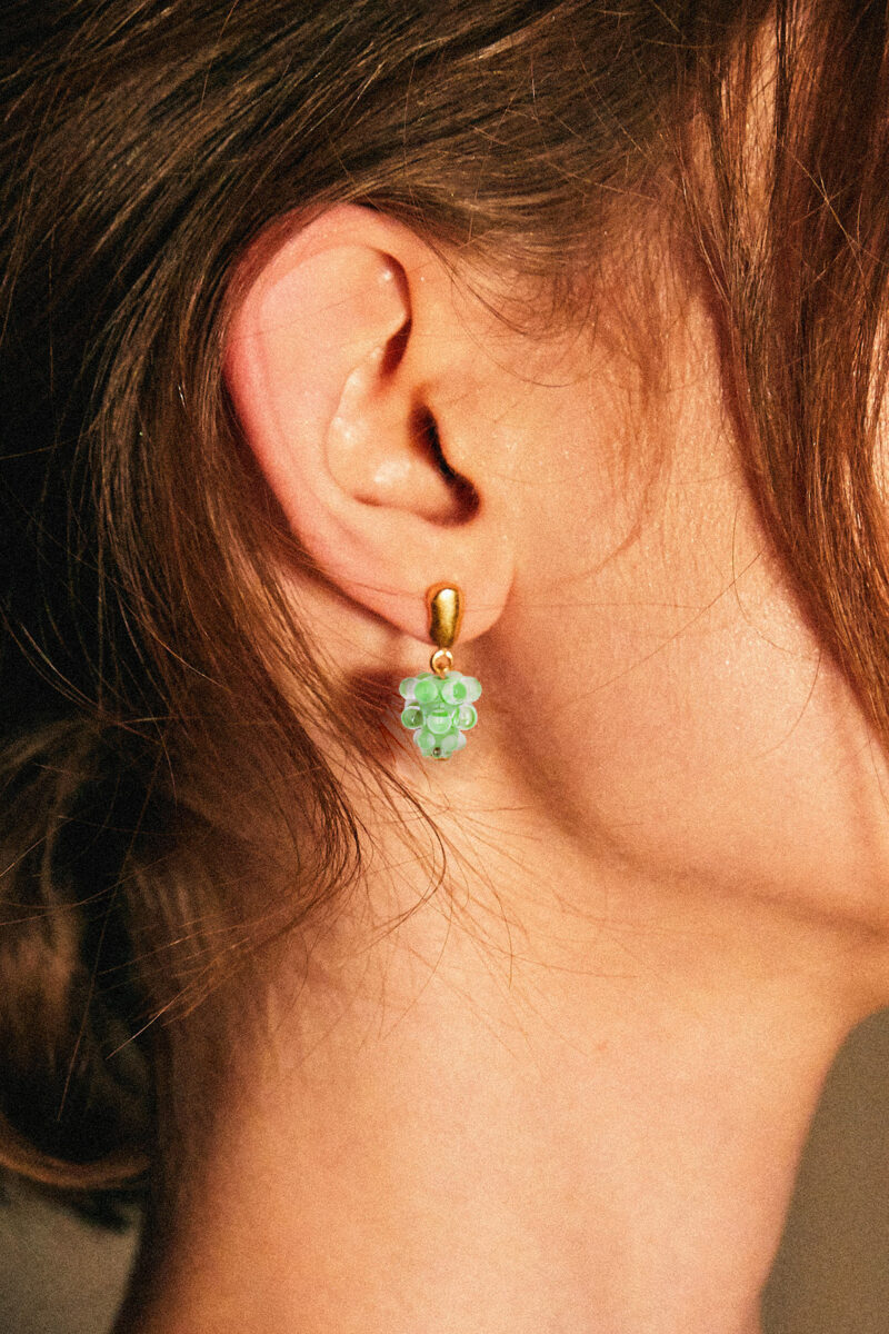 light green earrings 10decoart