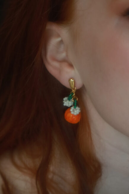 tangerines from 10 decoart. Beautiful summery earrings
