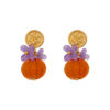 Tangerins deeped in flowers earrings from 10decoart