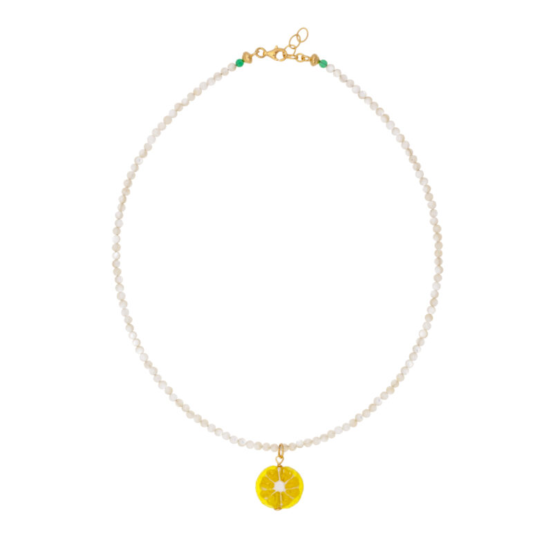 mother of pearls with lemon necklace by 10 decoart