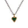 green heart pendant