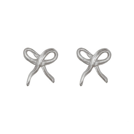 silver bows earrings from 10 decoart.