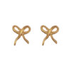 fashionable bows earrings. Goldplated adornment from 10 decoart