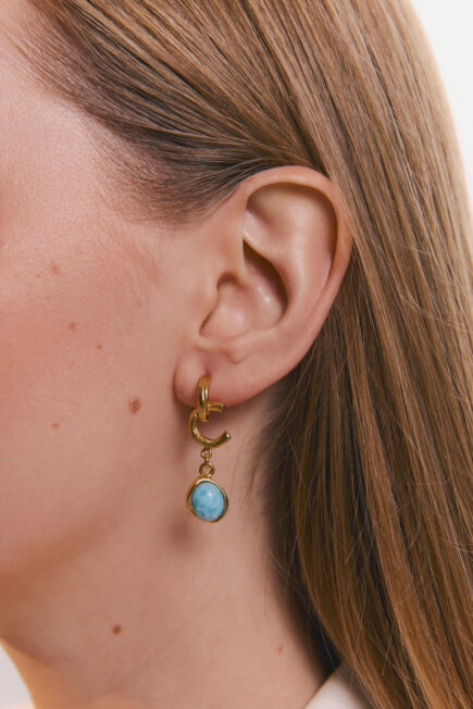 larimar earrings