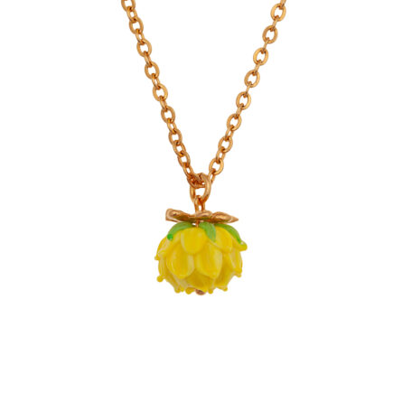 yellow mimosa pendant