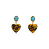 turquoise top annd hand made Maurano hearts