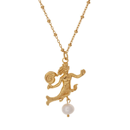 siren gold plated with pearl