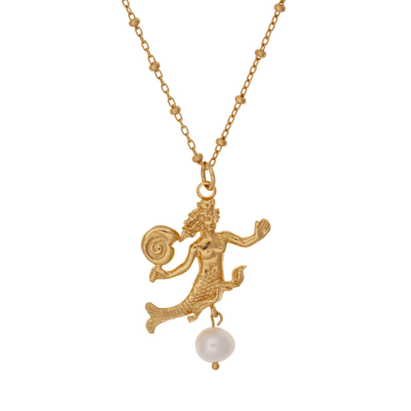 siren gold plated with pearl