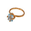 topaz ring gold plated