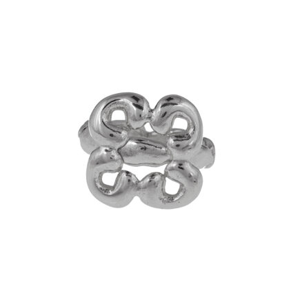silver ring with flower from 10decoart