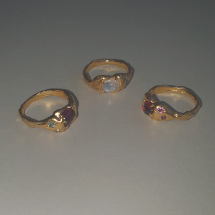 rings with semi precious stones from 10 decoart jewellery