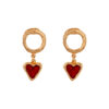 red hearts earrings
