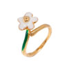 white flower ring